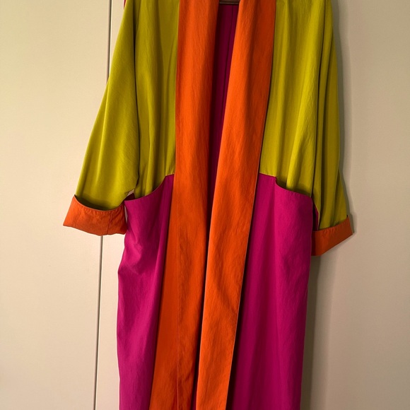 Custom made By Zetta Raincoat in multi color one size. Coat of many colors! - Picture 4 of 12